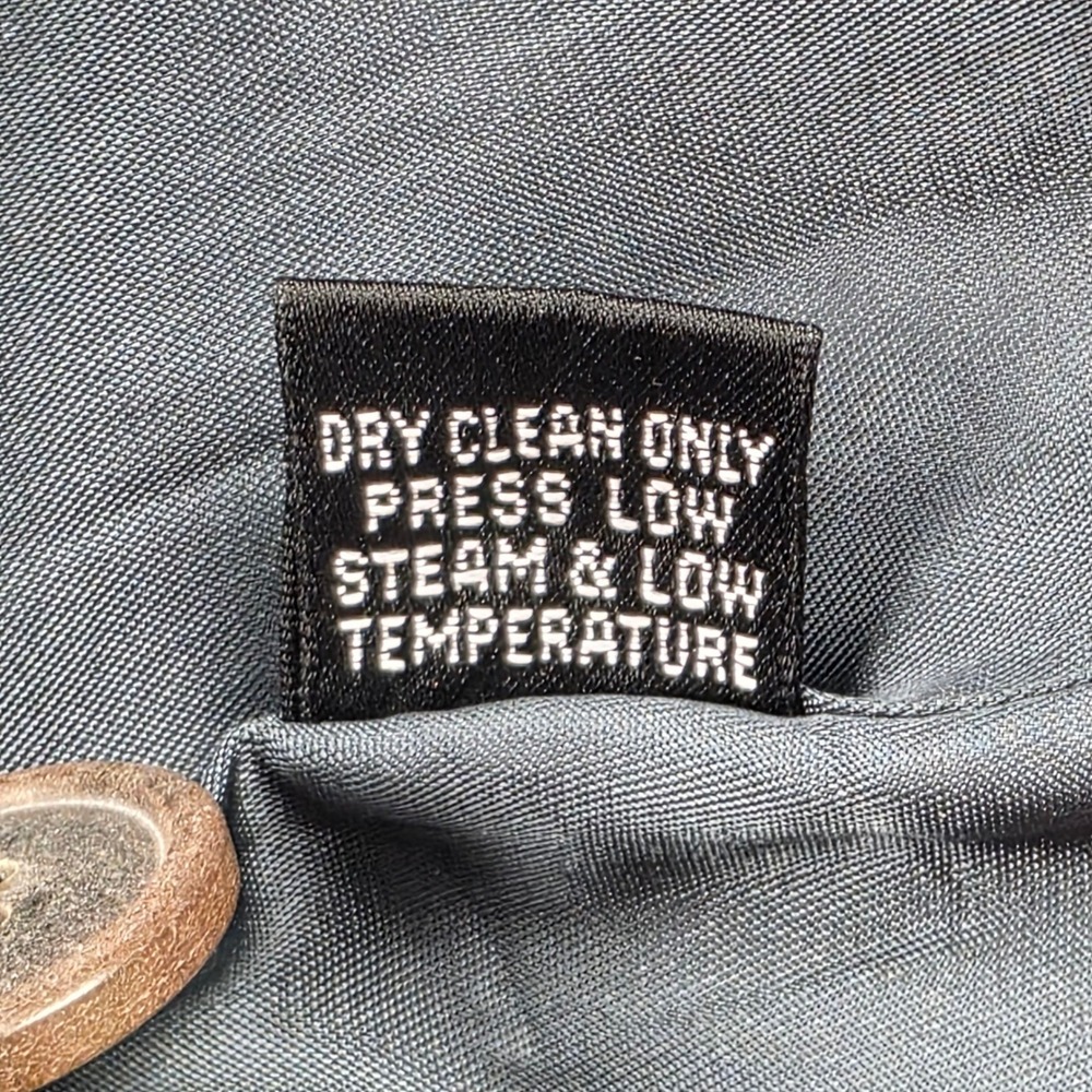 Linda Allard Ellen Tracy Blazer Women Blue Linen Cotton Professional Jacket 10P - Picture 5 of 7